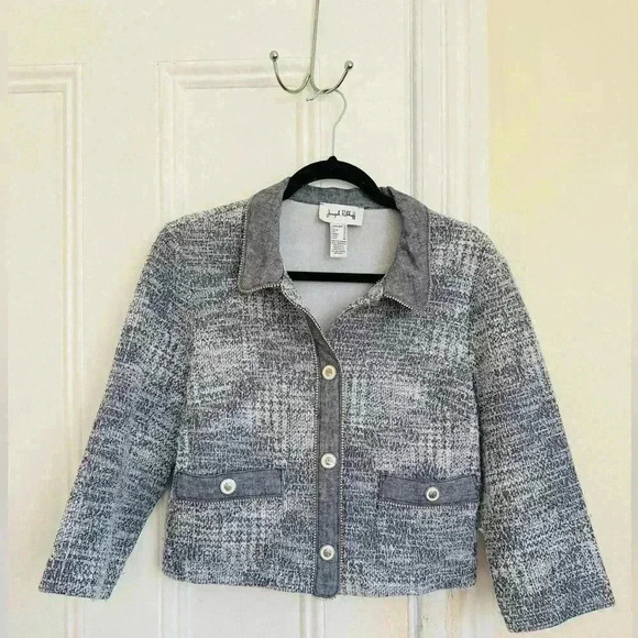 Joseph Ribkoff Tweed Jacket Style 222064 - Picture 8 of 11